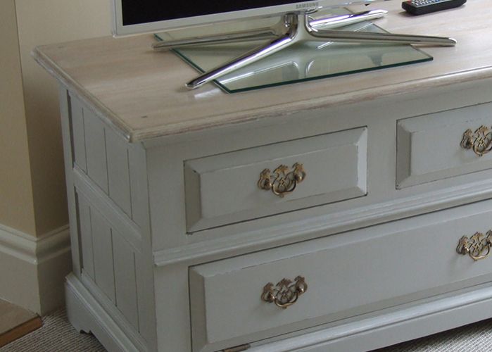 Hand painted TV cabinet