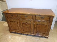 French polished oak sideboard